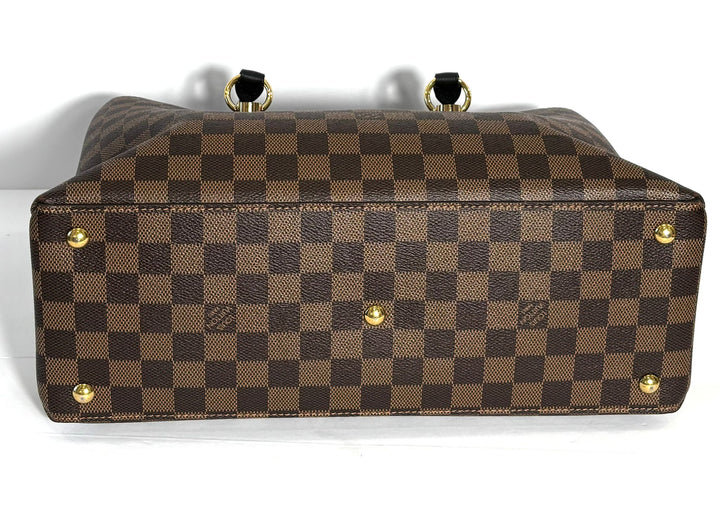 LOUIS VUITTON DAMIER EBENE LV RIVERSIDE TOTE BAG