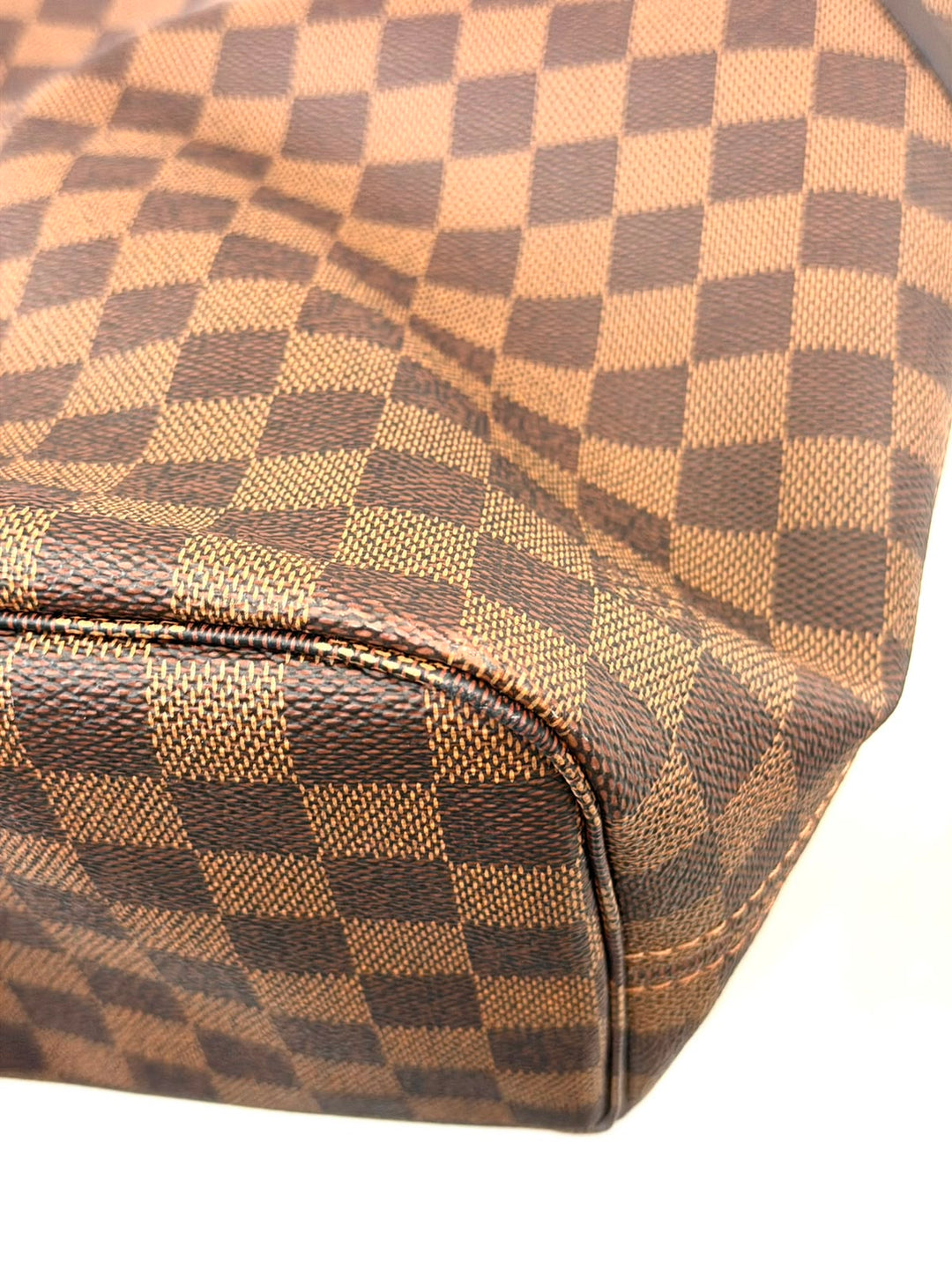 LOUIS VUITTON DAMIER EBENE NEVERFULL MM TOTE BAG-ROSE BALLERINE
