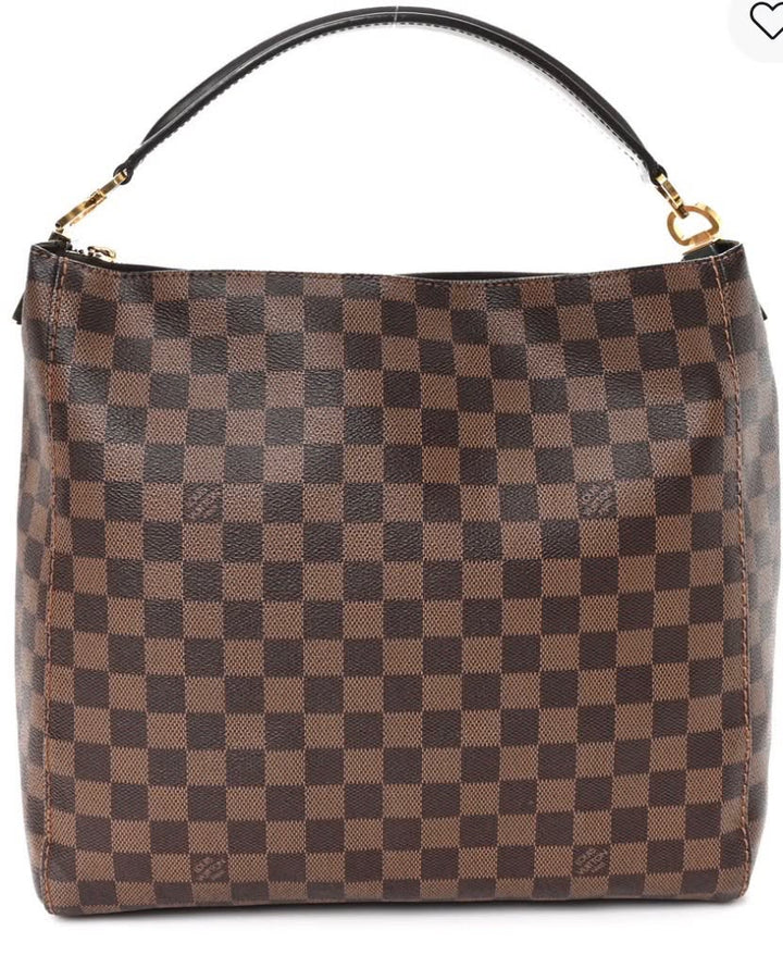 LOUIS VUITTON DAMIER EBENE PORTOBELLO PM SHOULDER BAG