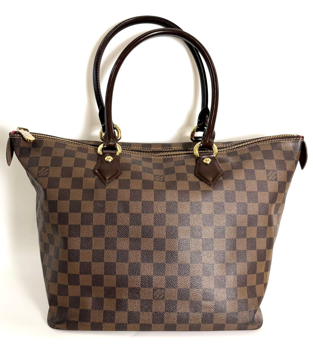 LOUIS VUITTON DAMIER EBENE SALEYA MM TOTE BAG