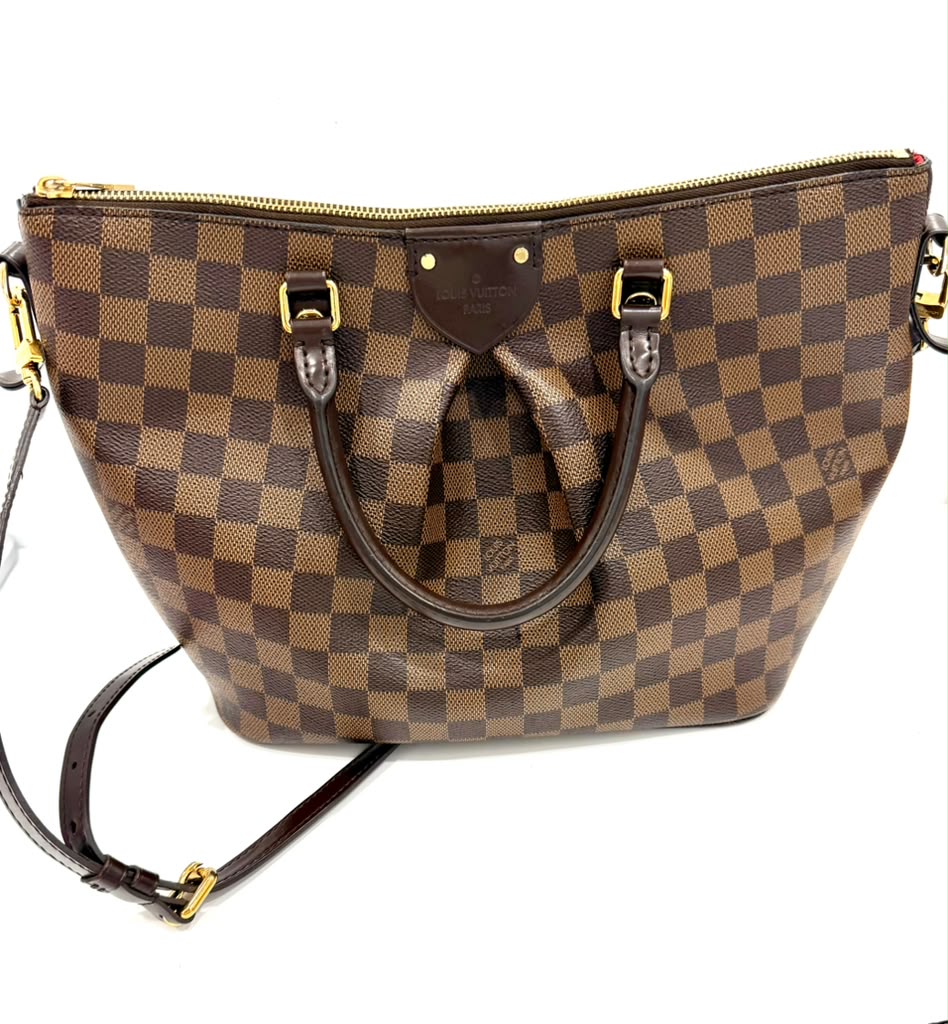 LOUIS VUITTON DAMIER EBENE SIENA PM TOTE BAG
