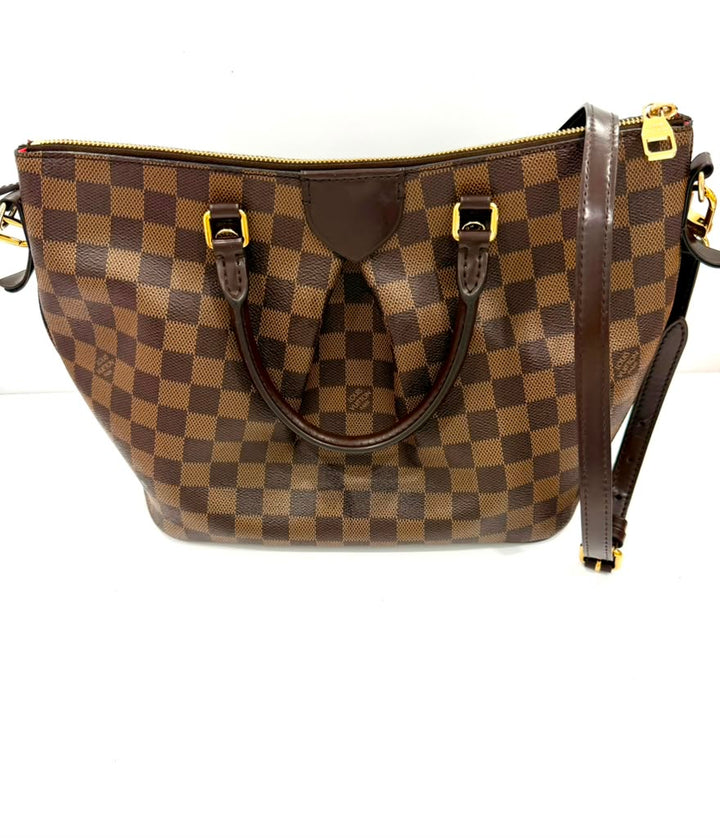 LOUIS VUITTON DAMIER EBENE SIENA PM TOTE BAG