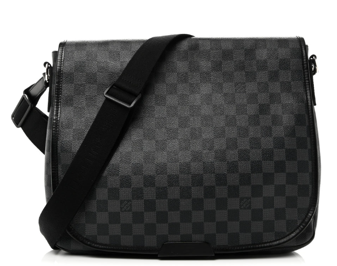 LOUIS VUITTON DAMIER GRAPHITE DANIEL GM MESSENGER BAG