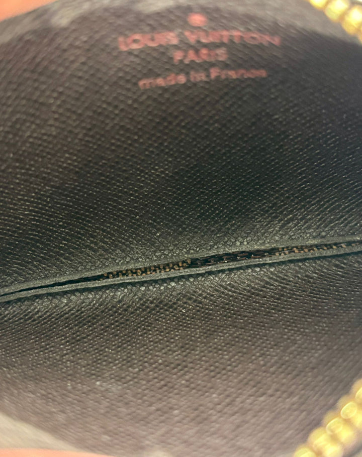 LOUIS VUITTON EBENE DAMIER KEY COIN POUCH