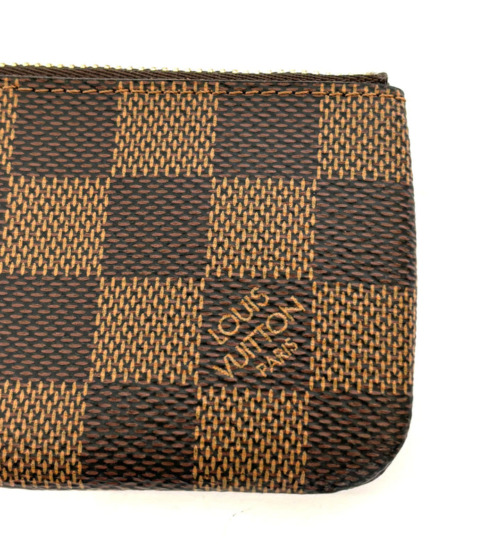 LOUIS VUITTON EBENE DAMIER KEY COIN POUCH