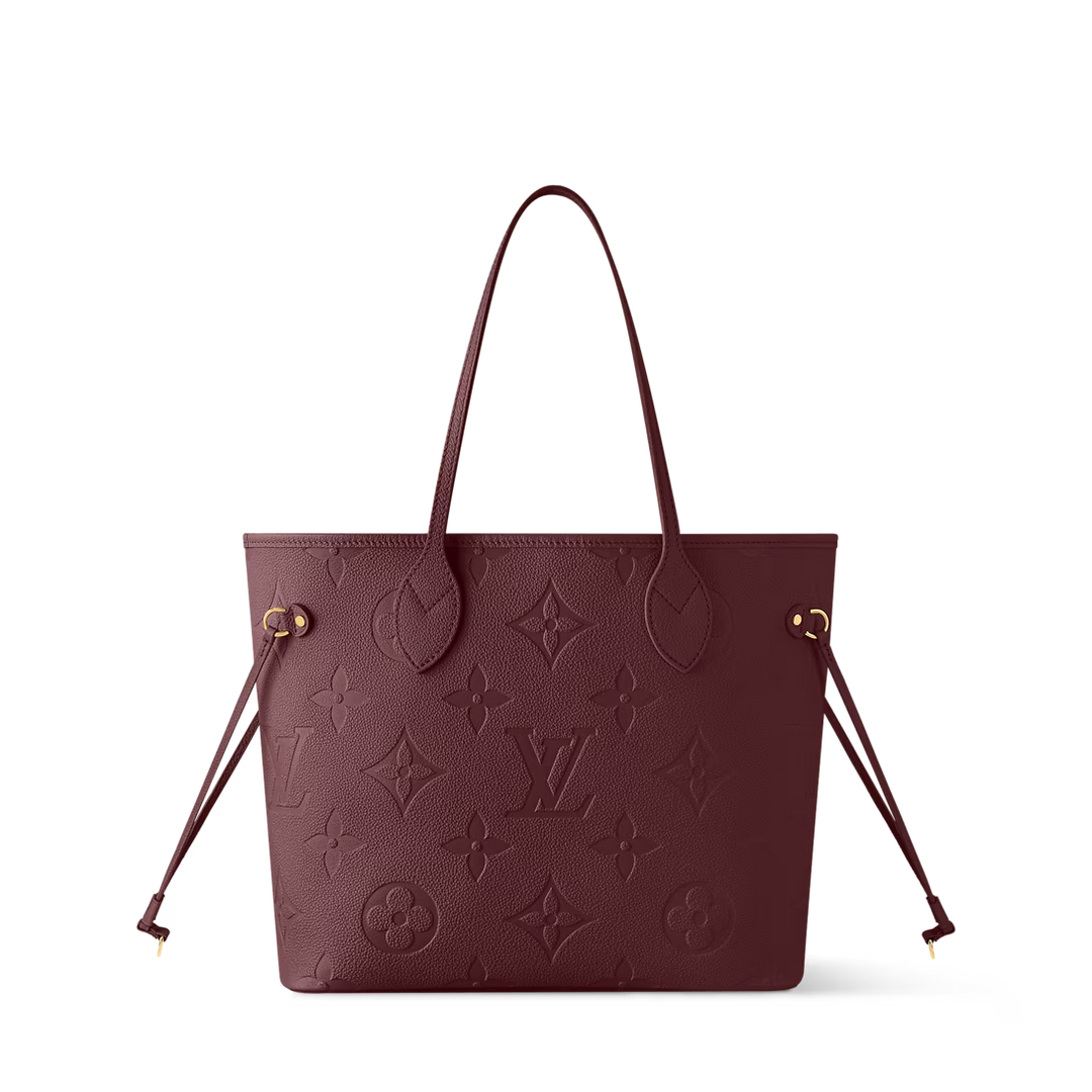 LV GIANT MONOGRAM  EMPREINTE LEATHER NEVERFULL MM TOTE BAG