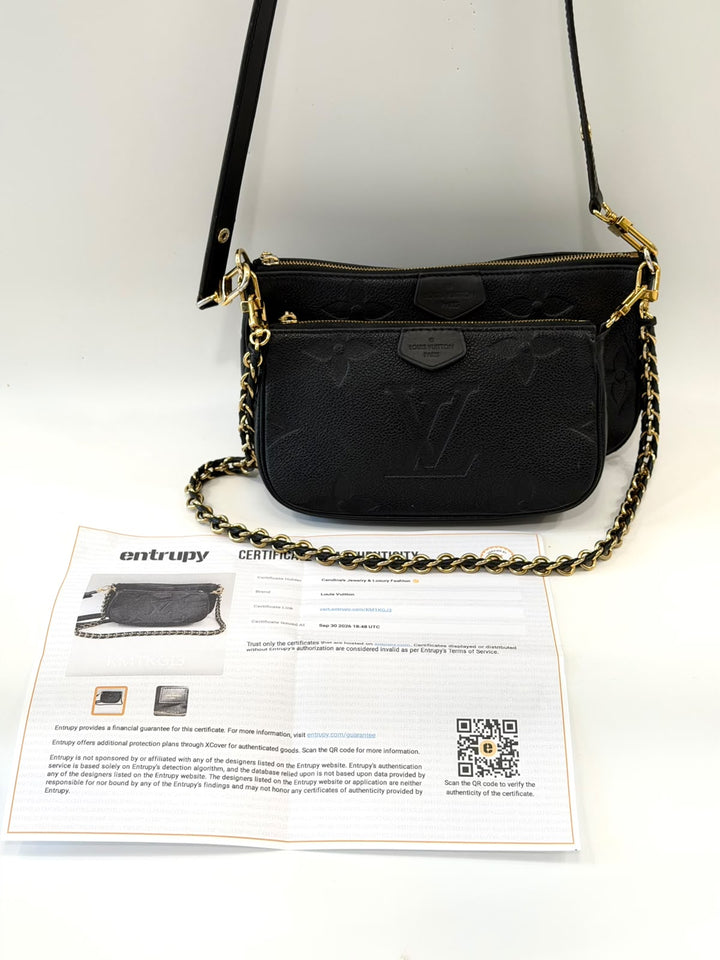 LOUIS VUITTON EMPREINTE MONOGRAM MULTI POCHETTE CROSSBODY BAG