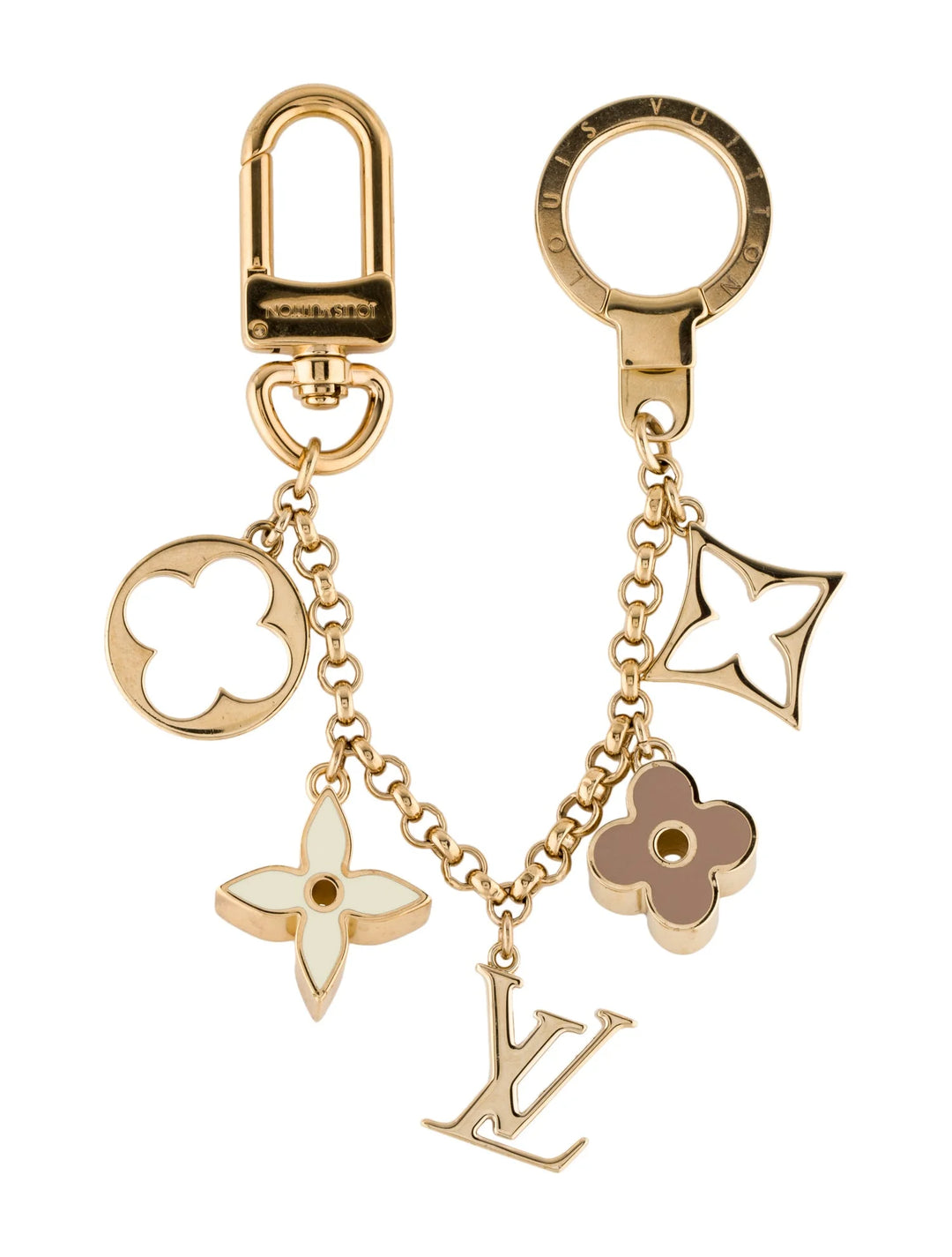 LOUIS VUITTON FLEUR DE MONOGRAM CHAIN BAG CHARM