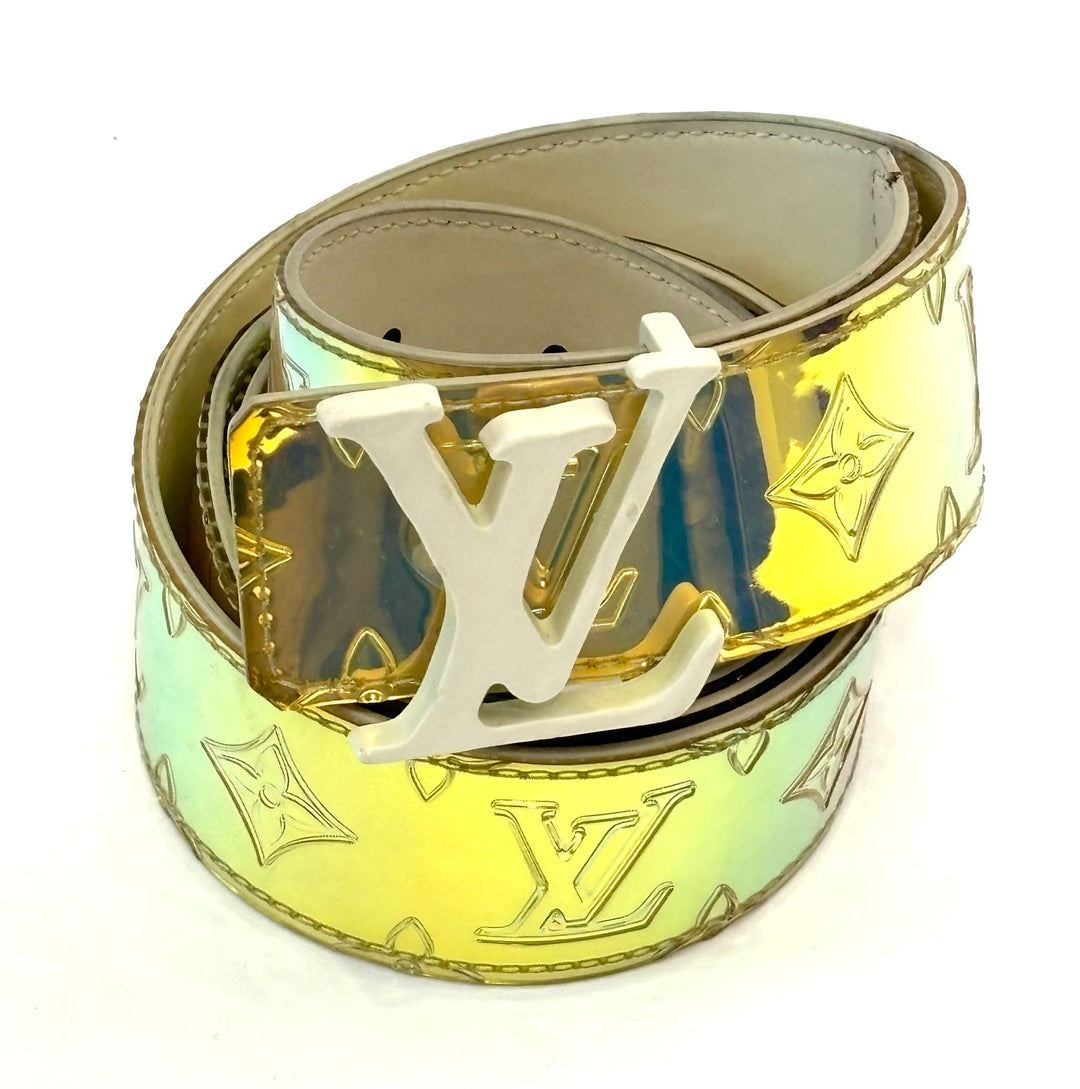 LOUIS VUITTON MONOGRAM EMBOSSED LV INITIALES BELT