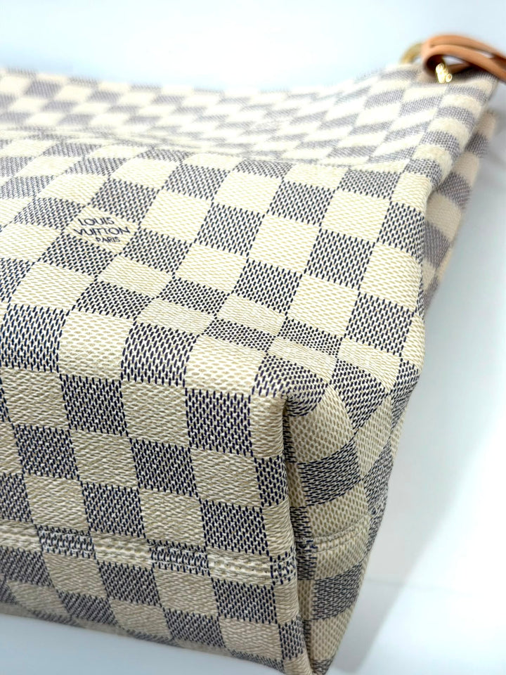 LOUIS VUITTON DAMIER AZUR GRACEFUL MM SHOULDER BAG