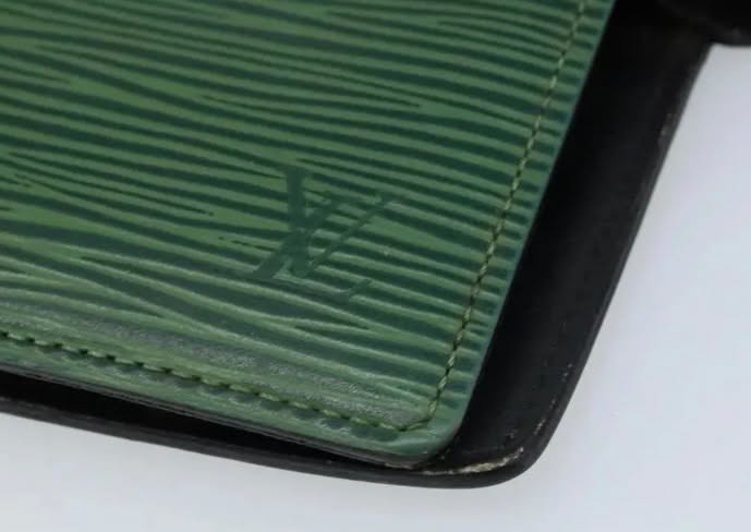LOUIS VUITTON GREEN EPI LEATHER SMALL AGENDA COVER