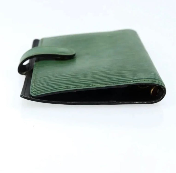 LOUIS VUITTON GREEN EPI LEATHER SMALL AGENDA COVER