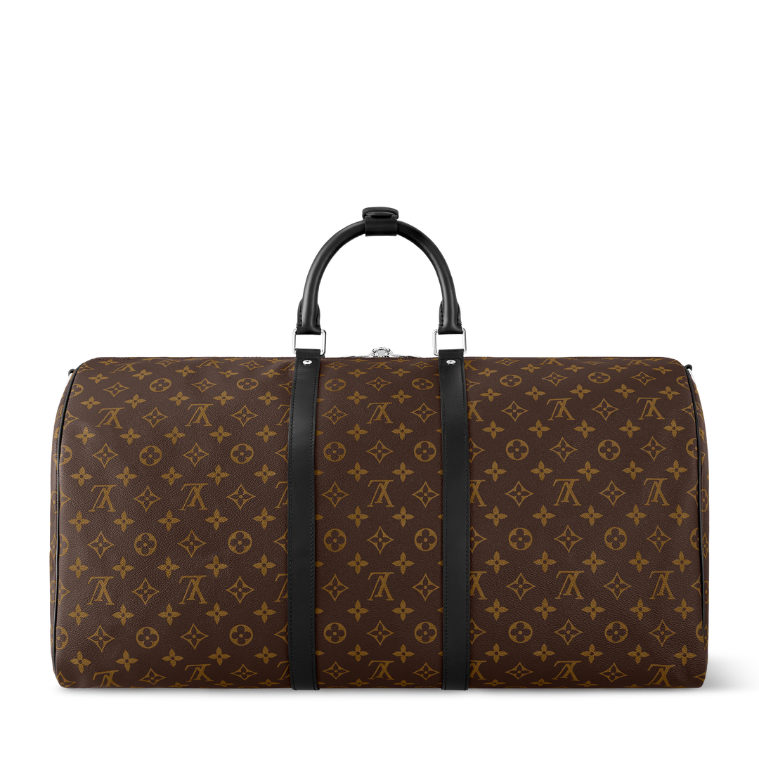 LOUIS VUITTON MONOGRAM MACASSAR KEEPALL BANDOULIÈRE 55 BAG
