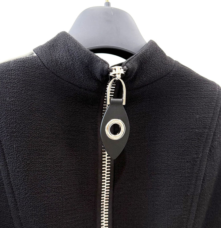 LOUIS VUITTON LONG-SLEEVED VINYL INSERT MINI DRESS