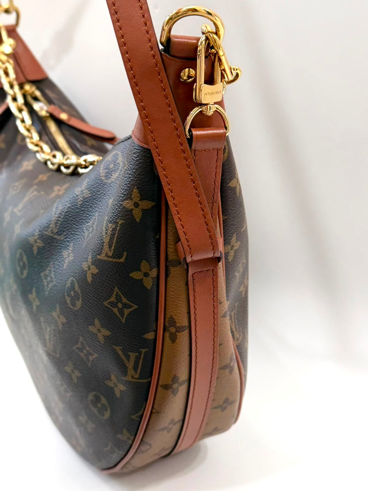 LOUIS VUITTON LOOP HOBO REVERSE MONOGRAM CANVAS BAG