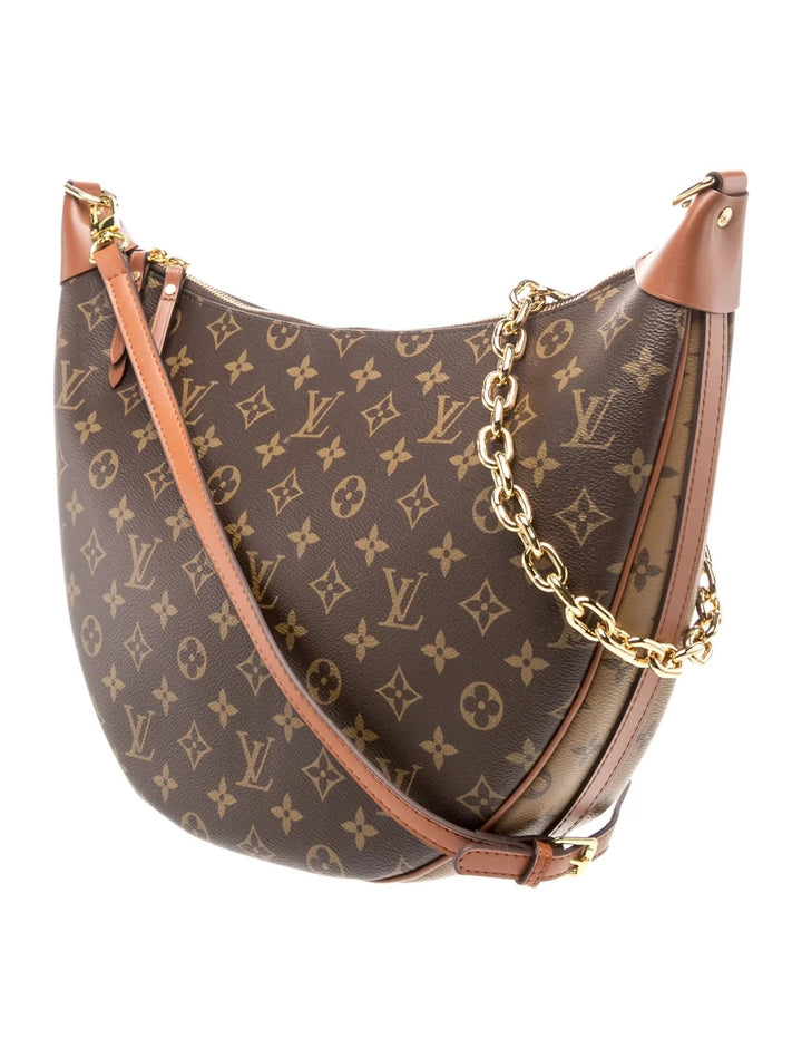 LOUIS VUITTON LOOP HOBO REVERSE MONOGRAM CANVAS BAG