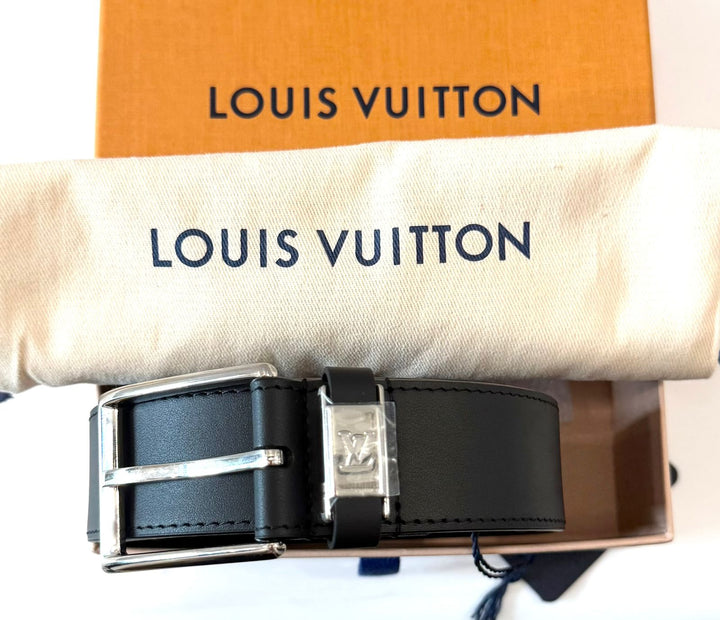 LOUIS VUITTON PONT NEUF 35MM CALFSKIN LEATHER BELT