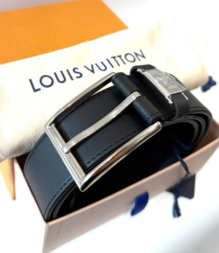 LOUIS VUITTON PONT NEUF 35MM CALFSKIN LEATHER BELT