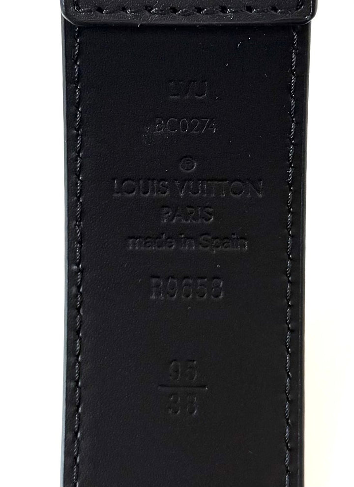 LOUIS VUITTON PONT NEUF 35MM CALFSKIN LEATHER BELT