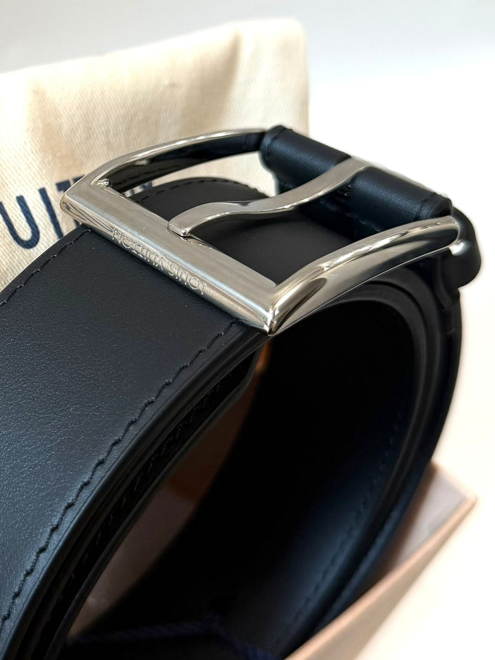 LOUIS VUITTON PONT NEUF 35MM CALFSKIN LEATHER BELT