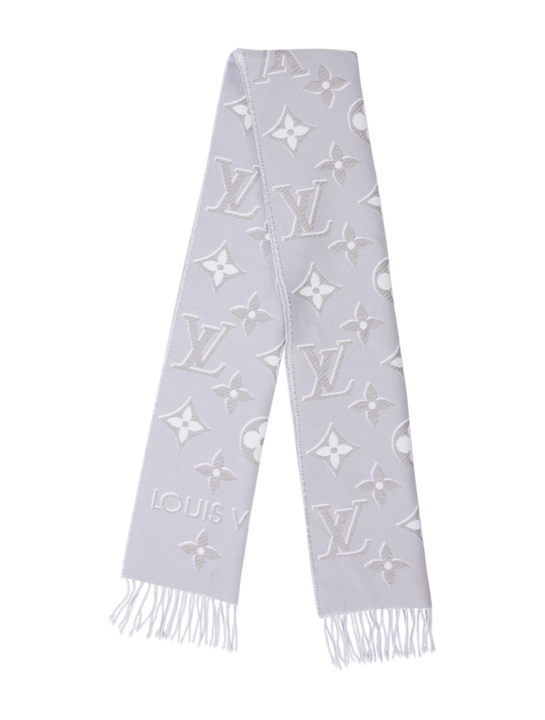LOUIS VUITTON LV ESSENTIAL MONOGRAM SHINE WOOL SCARF