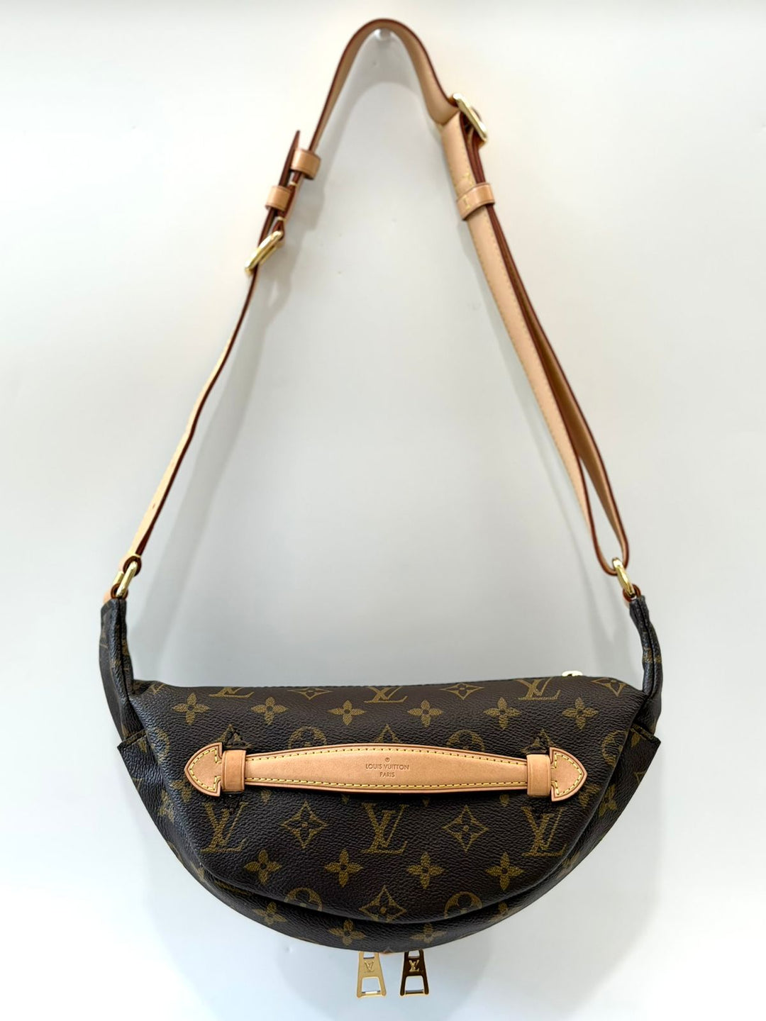 LOUIS VUITTON LV MONOGRAM COATED CANVAS &amp; LEATHER BUMBAG