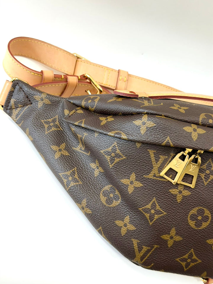 LOUIS VUITTON LV MONOGRAM COATED CANVAS &amp; LEATHER BUMBAG