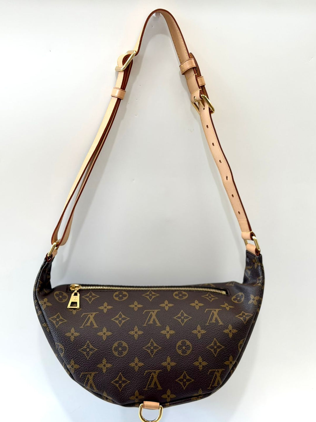 LOUIS VUITTON LV MONOGRAM COATED CANVAS &amp; LEATHER BUMBAG