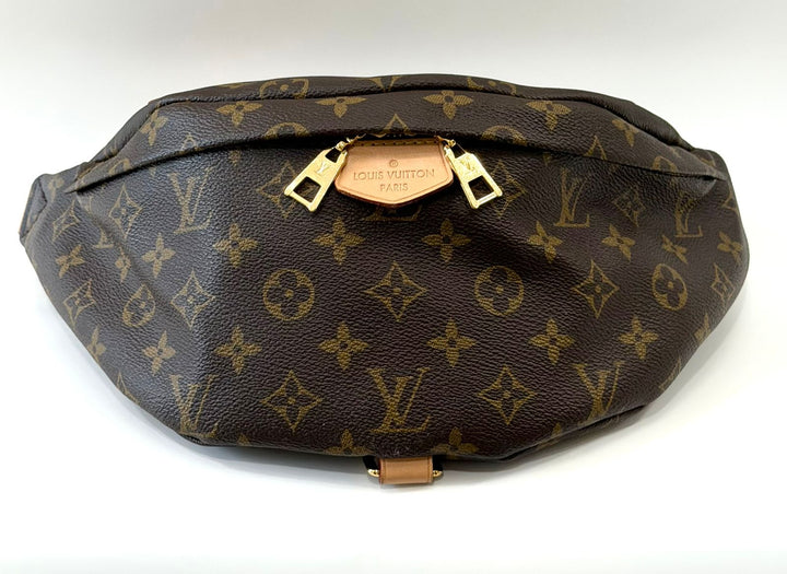 LOUIS VUITTON LV MONOGRAM COATED CANVAS &amp; LEATHER BUMBAG