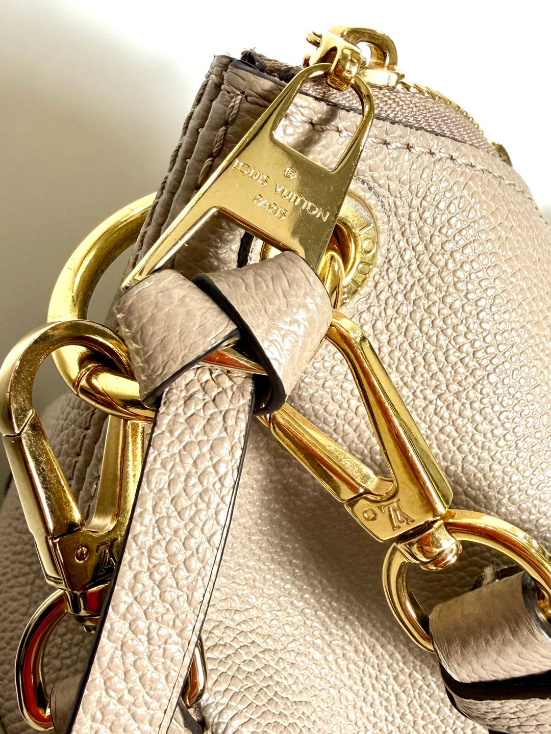 LOUIS VUITTON MAIDA MONOGRAM EMPREINTE LEATHER HANDBAG