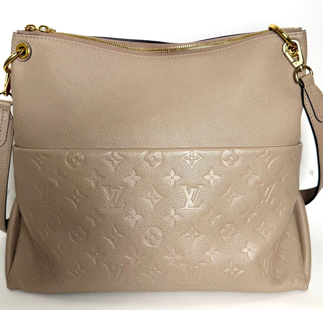 LOUIS VUITTON MAIDA MONOGRAM EMPREINTE LEATHER HANDBAG