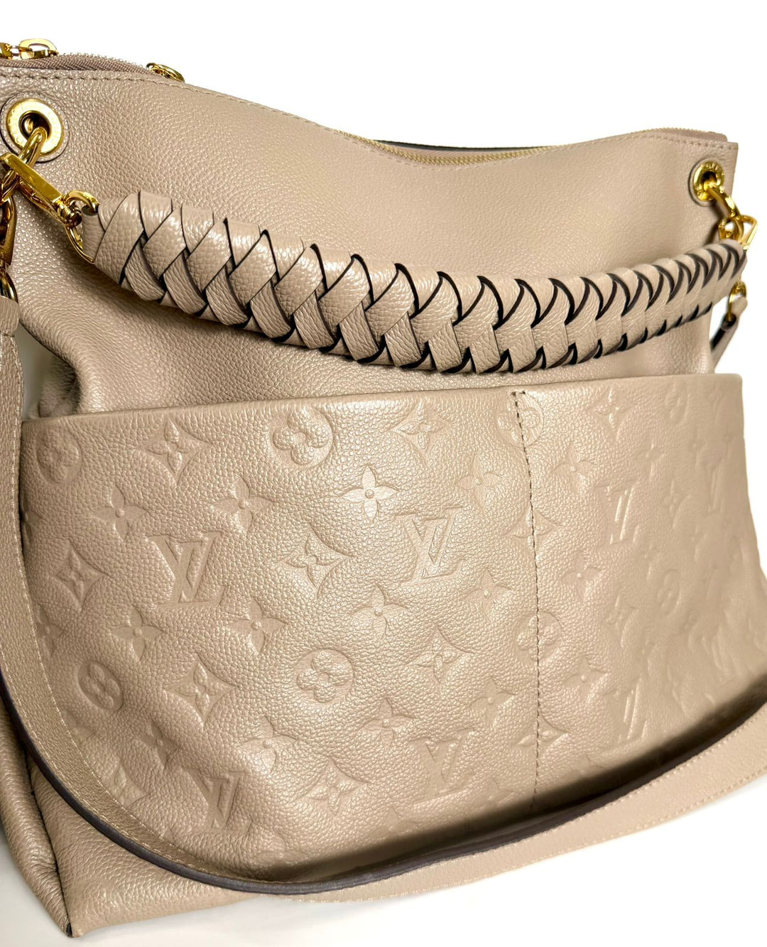 LOUIS VUITTON MAIDA MONOGRAM EMPREINTE LEATHER HANDBAG