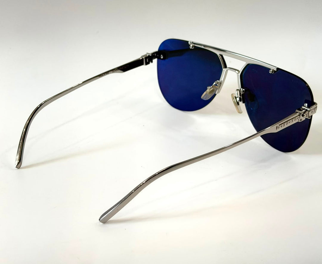 LOUIS VUITTON Z1262W METAL LV ASH AVIATOR SUNGLASSES