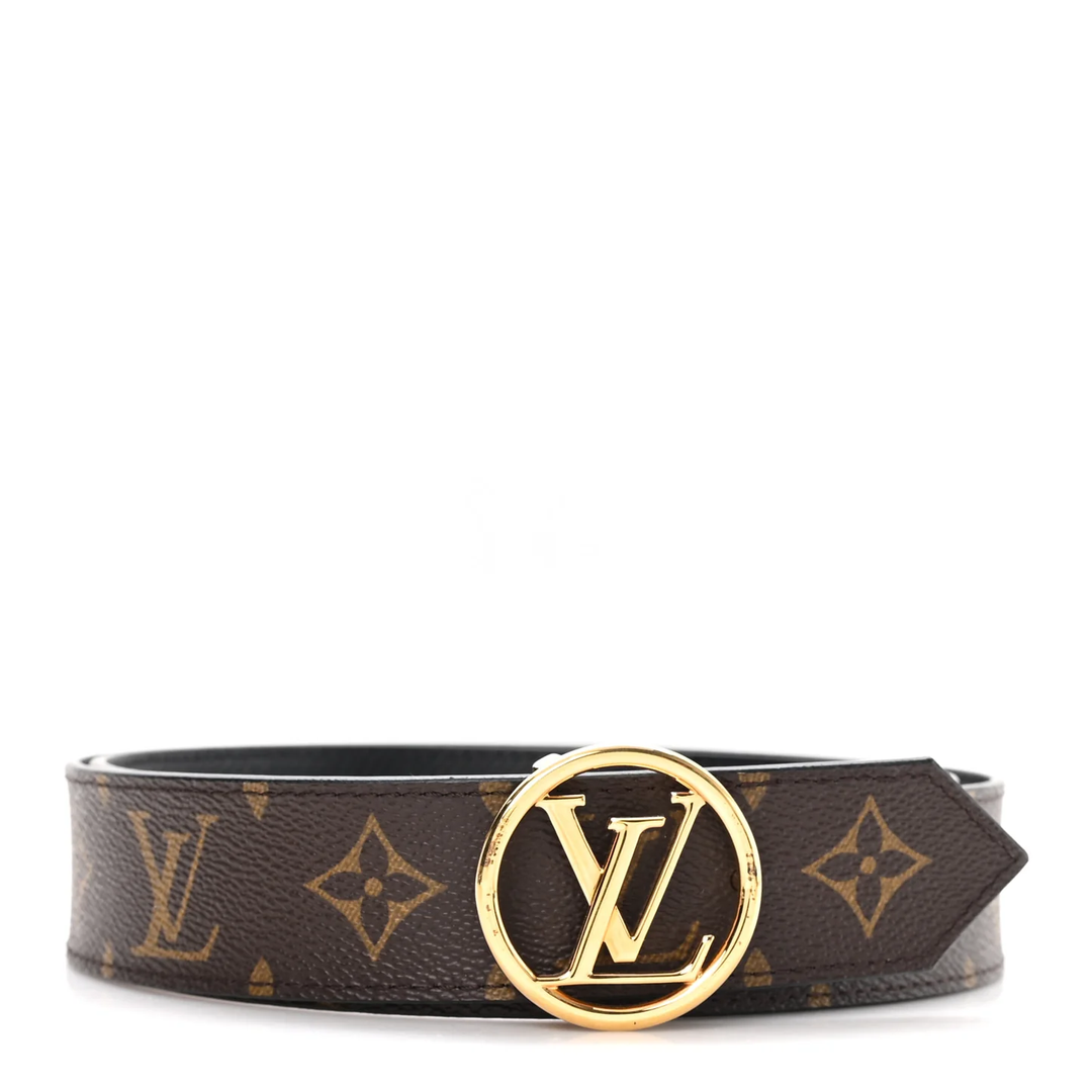 LOUIS VUITTON MONOGRAM EPI LEATHER  LV CIRCLE REVERSIBLE BELT