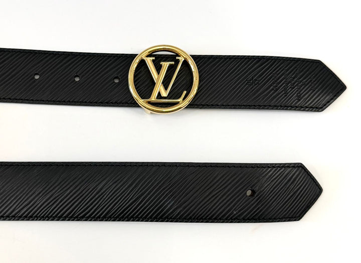 LOUIS VUITTON MONOGRAM EPI LEATHER  LV CIRCLE REVERSIBLE BELT