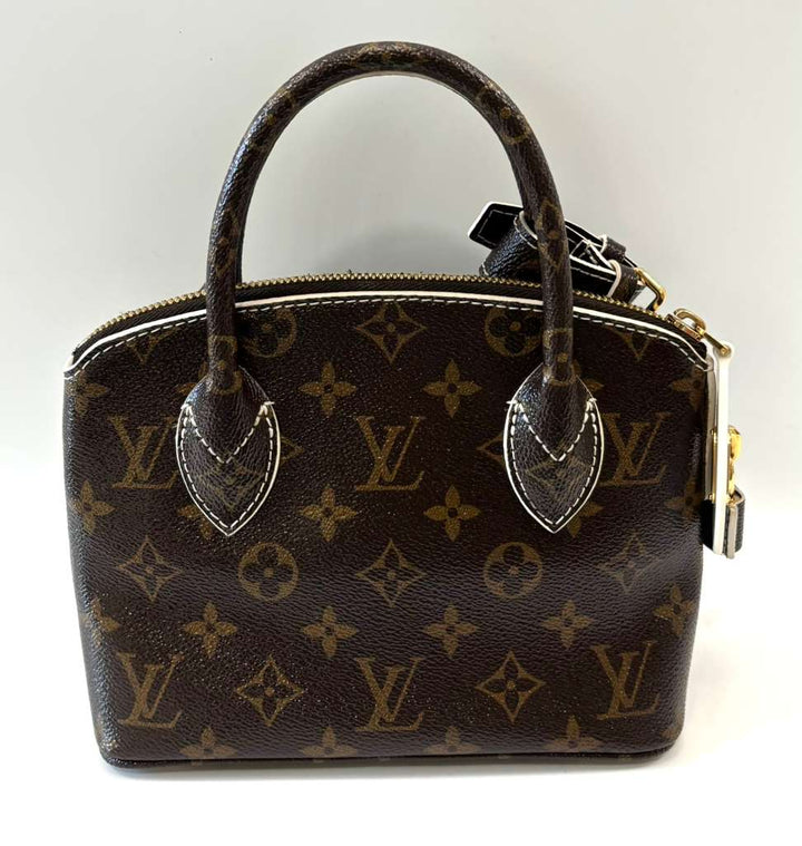 LOUIS VUITTON MONOGRAM SHINE FETISH LOCKIT BB TOTE BAG