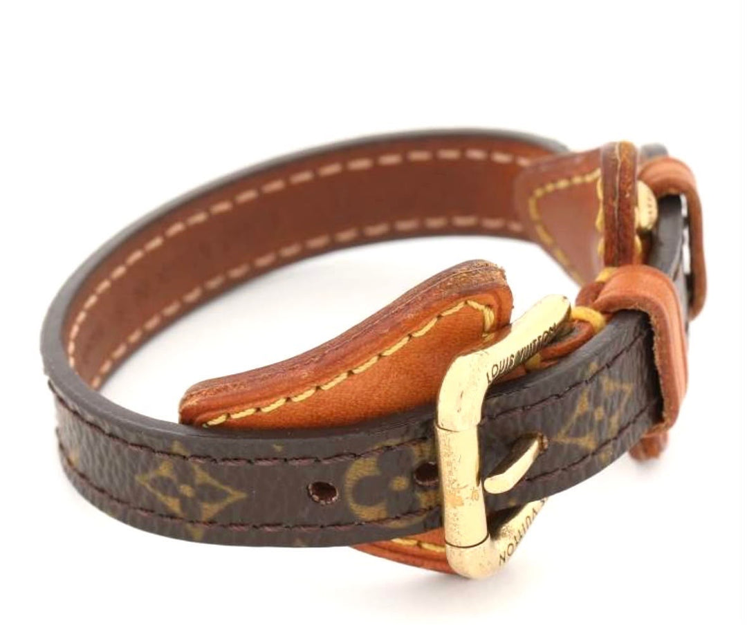 LOUIS VUITTON MONOGRAM THEDA LEATHER BRACELET
