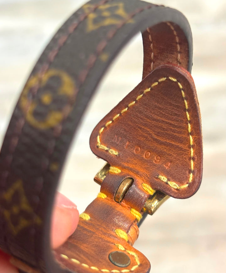 LOUIS VUITTON MONOGRAM THEDA LEATHER BRACELET