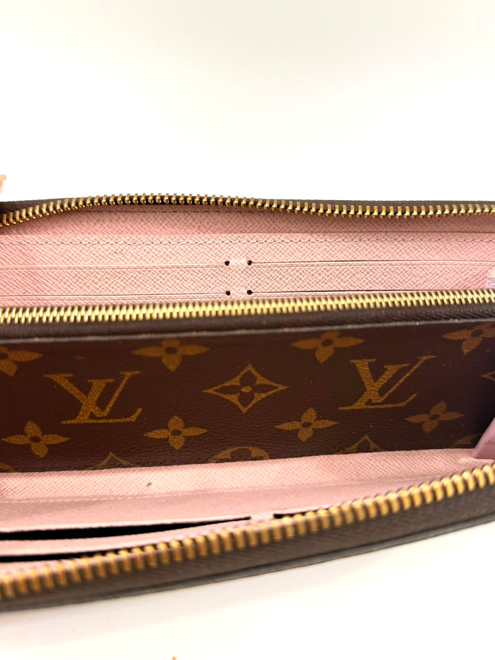 LOUIS VUITTON MONOGRAM CLÉMENCE ZIPPY WALLET – ROSE BALLERINE