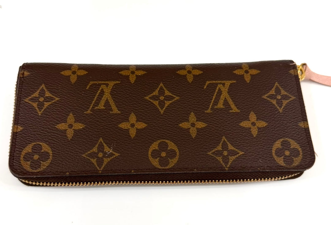 LOUIS VUITTON MONOGRAM CLÉMENCE ZIPPY WALLET – ROSE BALLERINE