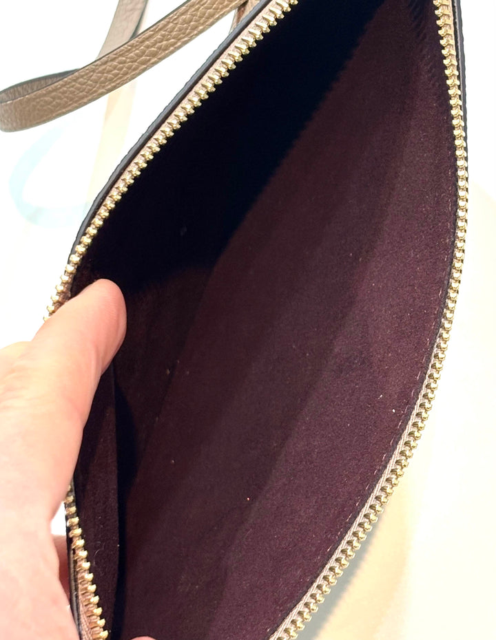 LV NEVERFULL GIANT MONOGRAM EMPREINTE  POCHETTE WRISTLET