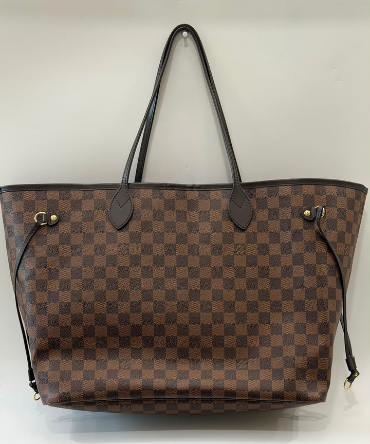 LOUIS VUITTON DAMIER EBENE NEVERFULL GM TOTE BAG