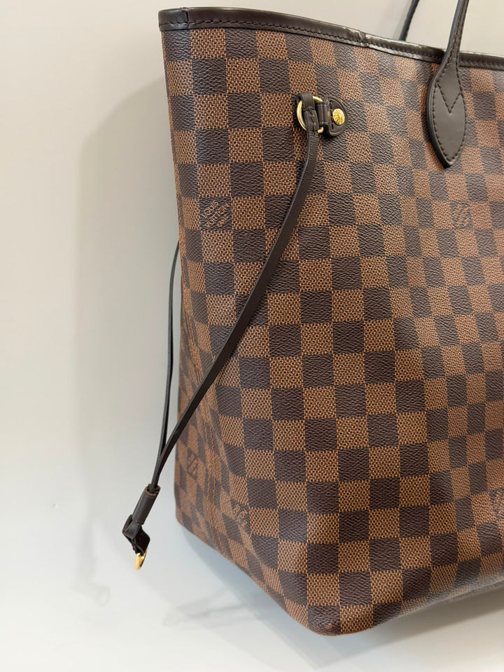 LOUIS VUITTON DAMIER EBENE NEVERFULL GM TOTE BAG