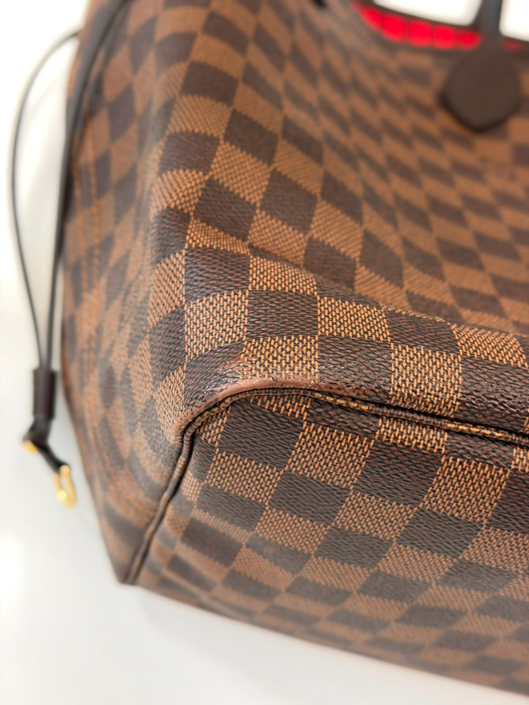 LOUIS VUITTON DAMIER EBENE NEVERFULL GM TOTE BAG