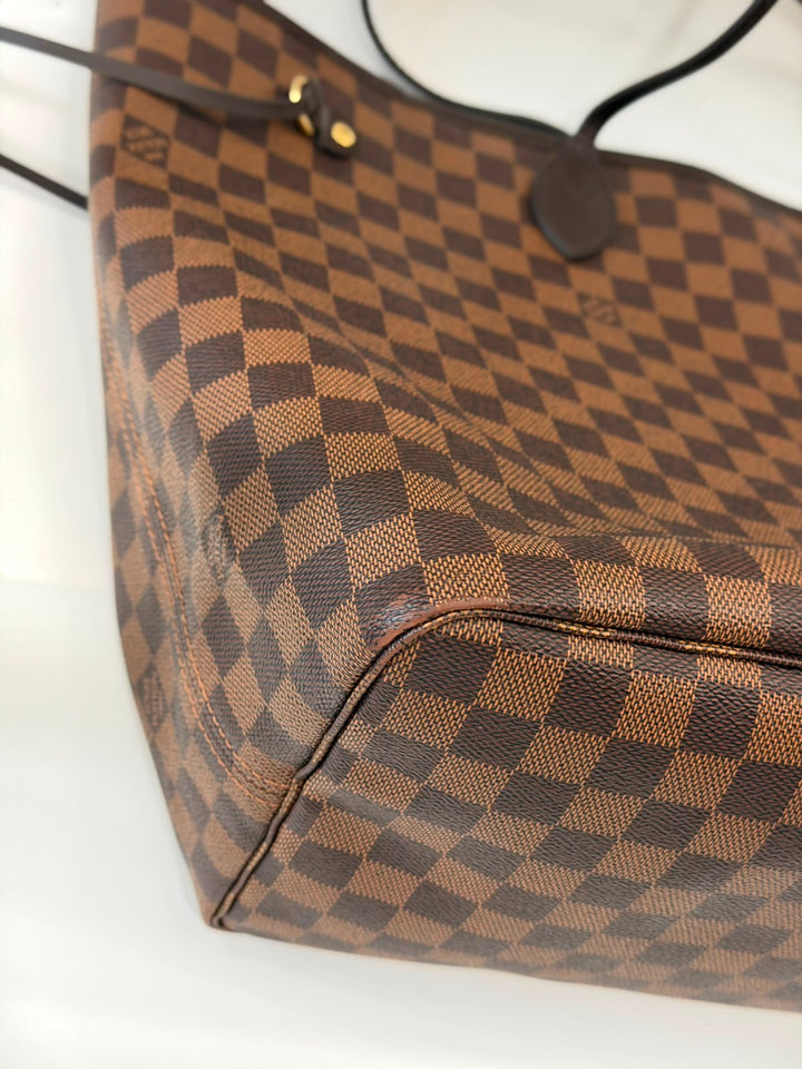 LOUIS VUITTON DAMIER EBENE NEVERFULL GM TOTE BAG