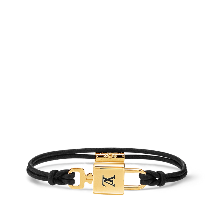 LOUIS VUITTON LV PADLOCK LEATHER BRACELET