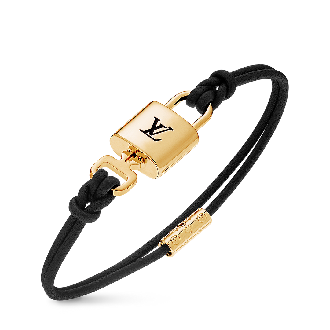 LOUIS VUITTON LV PADLOCK LEATHER BRACELET