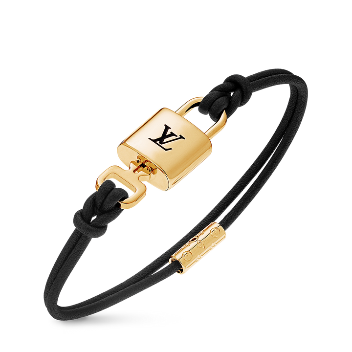 LOUIS VUITTON LV PADLOCK LEATHER BRACELET