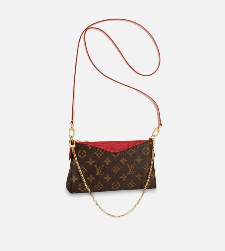 LOUIS VUITTON  MONOGRAM PALLAS CROSSBODY BAG CHERRY
