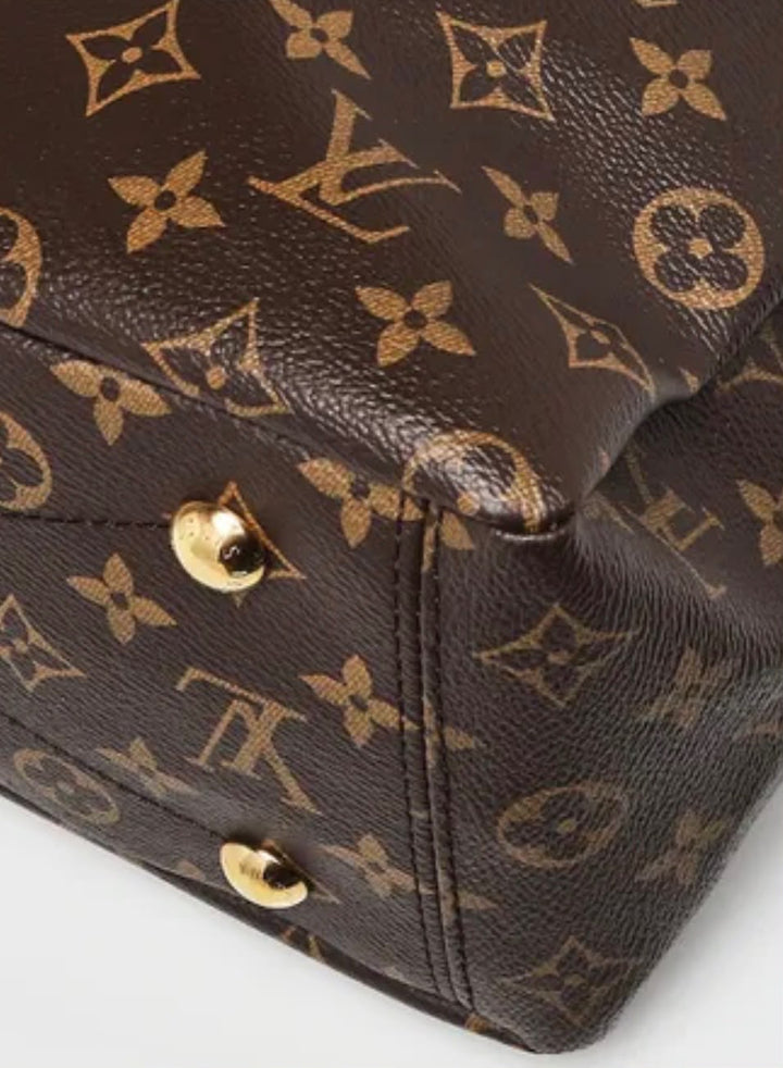 LOUIS VUITTON PALLAS MONOGRAM MM TOTE BAG-GRAPE